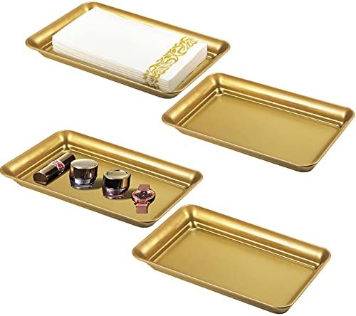 SheeChung Metal Vanity Tray, Bathroom Counter Storage Tray by SheeChung