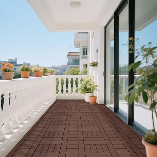 Interlocking Deck Tiles, 44 Pack, Running Bond Pattern Decking Tiles - Image 5
