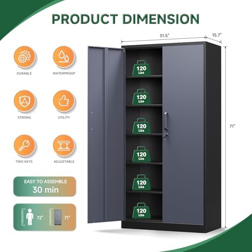 Letaya Metal Storage Cabinets - Image 3