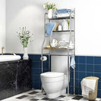 3-Tier over the Toilet Storage, Stainless Steel Bathroom Shelve, Over Toilet - Image 2