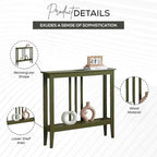 Kings Brand Narrow Console Table w/Storage Shelf - Image 3
