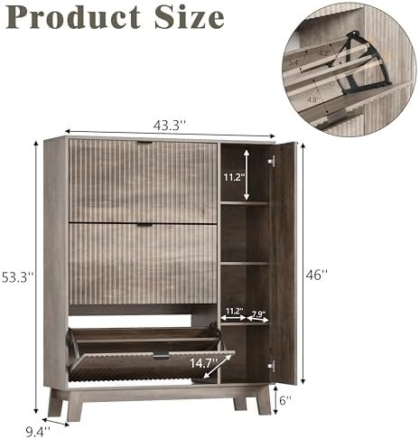 Shoe Cabinet Storage for Entryway - Image 2