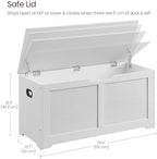 VASAGLE Storage Chest, 39.4 Inches Width Bench - Image 3