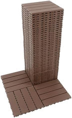 Plastic Interlocking Deck Tiles 12"x12" Waterproof Outdoor Patio Flooring PP - Image 6