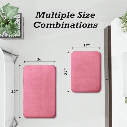 HUXMEYSON Bathroom Rugs Sets 2 Piece, Non-Slip & Quick Dry Bath Mat Set - Image 2