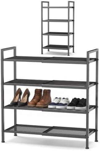 Expandable Shoe Rack for Closet, Shoe Storage by Unknown
