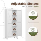 Letaya 75" H Metal Storage Cabinet - Image 3