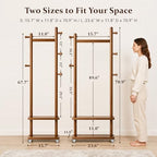 Taitiy Coat Rack Freestanding Solid Wood Clothes Rack - Image 6