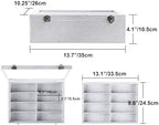 Frebeauty 16-Slot Sunglass Organizer Box, 2 Layer Velvet Sunglasses Holder - Image 3