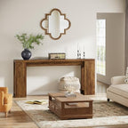 Tribesigns 70.9-Inch Extra Long Console Table, Farmhouse Wood Sofa Table Behind - Image 3