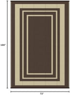 GENIMO Outdoor Rug, Waterproof Plastic Rugs - Image 2
