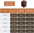 Acacia Wood Interlocking Deck Tiles - Image 6