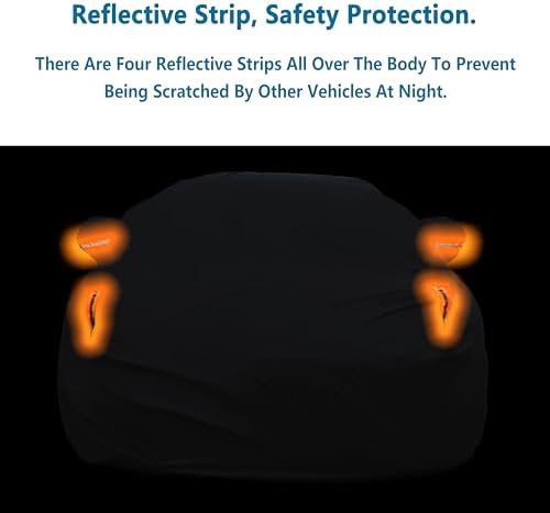 MORNYRAY Waterproof Car Cover All Weather Snowproof UV Protection Windproof - Image 4