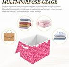 Bolaz Storage Bins with Lids and Handles, Valentines Day Pink Hearts Storage - Image 6