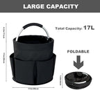 Cleaning Caddy with Handle, 17L Foldable Cleaning Supplies Organizer, Portable - Image 4