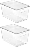Vtopmart 2 Pack Clear Stackable Storage Bins by Vtopmart