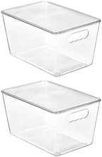 Vtopmart 2 Pack Clear Stackable Storage Bins by Vtopmart