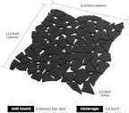 Black Pebble Tile for Shower Floor - Image 2