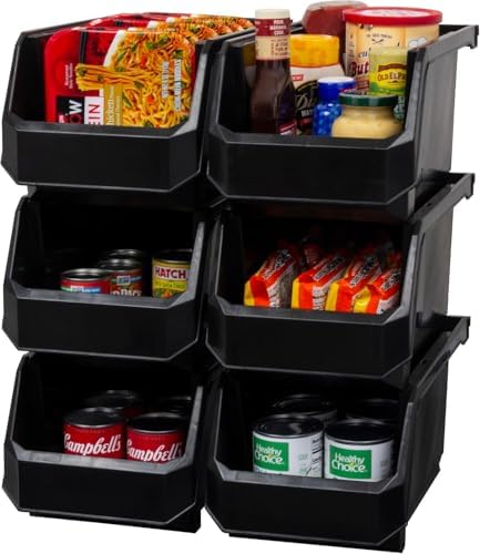 Akro-Mils ReadySpace Large Stackable Plastic Storage Bins by Akro-Mils