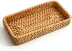 Rattan Serving Tray for Keys, Natural Wicker Decorative Tray Small Remote by Unknown