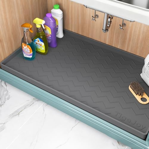 TigeJoy Under Sink Mats for Kitchen Waterproof 40" x 22", Cabinet Liner by TigeJoy