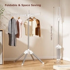 Foldable Clothes Drying Rack, Rotatable Free Standing drying rack, 1 Layer - Image 3