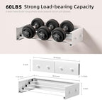 ZMBESUP Upgrade Small Wall Mounted Drying Rack - Image 3
