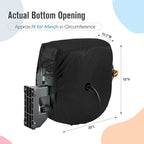 Hose Reel Cover 600D Waterproof 20x10.2x18in Black - Image 3