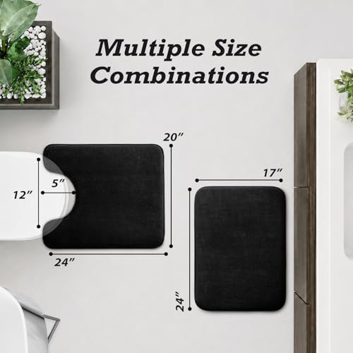 HUXMEYSON Bathroom Rugs Sets 2 Piece, Non-Slip & Quick Dry Bath Mat Set - Image 2