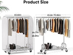 HOKEEPER Clothes Rack with Cover Clothing Racks - Image 4