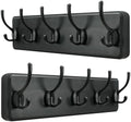 SKOLOO Rustic Coat Rack Wall Mount, 5 Hooks, 17 Inch, Solid Wood by SKOLOO