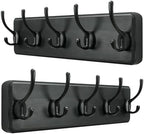 SKOLOO Rustic Coat Rack Wall Mount, 5 Hooks, 17 Inch, Solid Wood by SKOLOO