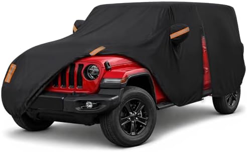 Car Cover for Jeep Wrangler 2 Door Waterproof 1987-2026 JK JL CJ YJ TJ by Professionalcoversellers