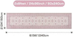 2x8 Runner Rug Washable Non Slip Boho Floor Mat - Image 2