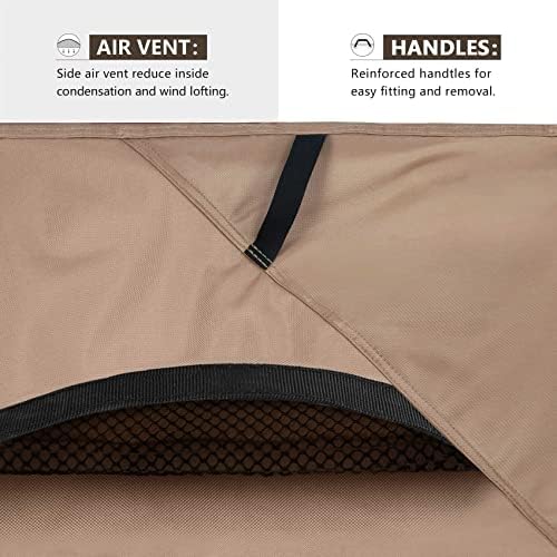 ULTCOVER Waterproof Round Patio Table Cover 108 inch - Image 4