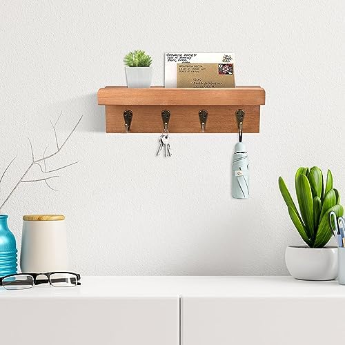 Key Holder Wall Mount, Farmhouse Wall Shelf - Image 2