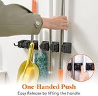 Lifewit Mop and Broom Holder Organizer Wall Hanging Mount, 1 Pack - Image 3