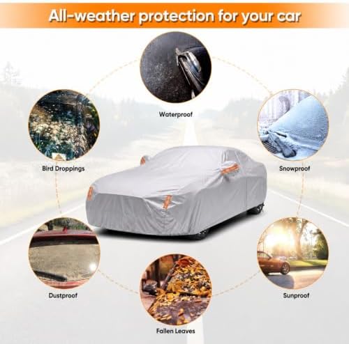Car Cover Custom Fit for Chevy Camaro 2010-2026, Outdoor Waterproof All Weather - Image 4