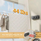 Retractable Clothesline, 16.7 Ft Stainless Wire Double Clothes Line - Image 4