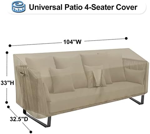 OutdoorLines Outdoor Waterproof Loveseat Couch Cover - Image 2