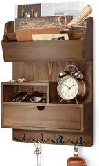 Rebee Vision Pine Wood Key Holder Wall Mount by REBEEVISION