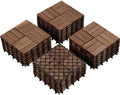 Yaheetech 27PCS Acacia Wood Deck Tiles Interlocking Patio Flooring by Yaheetech
