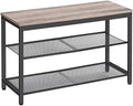 HOOBRO Shoe Bench, 3-Tier Shoe Rack, Industrial Shoe Organizer Storage Bench by HOOBRO