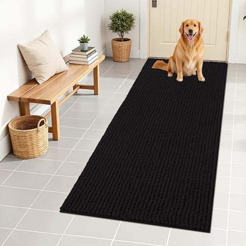 OLANLY Dog Door Mat for Muddy Paws 59x24, Extra Absorbent Chenille Mud Mat by OLANLY