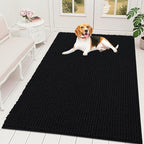 OLANLY Dog Door Mat for Muddy Paws 59x35, Extra Absorbent Chenille Mud Mat by OLANLY
