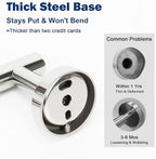 NearMoon Bath Towel Hooks- SUS 304 Stainless Steel Robe Hook Holder, Heavy Duty - Image 4
