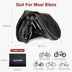 Puroma Bike Cover Waterproof Outdoor Bicycle Windproof Cover - Image 6