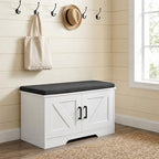 HOMSHO Farmhouse Shoe Storage Bench - Image 4