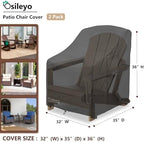 Patio Chair Cover 32W x 35D x 36H inches, Waterproof Heavy Duty Outdoor - Image 2