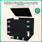 Devoko 40 Gallon Deck Box Lockable Outdoor Storage Box Waterproof - Image 5